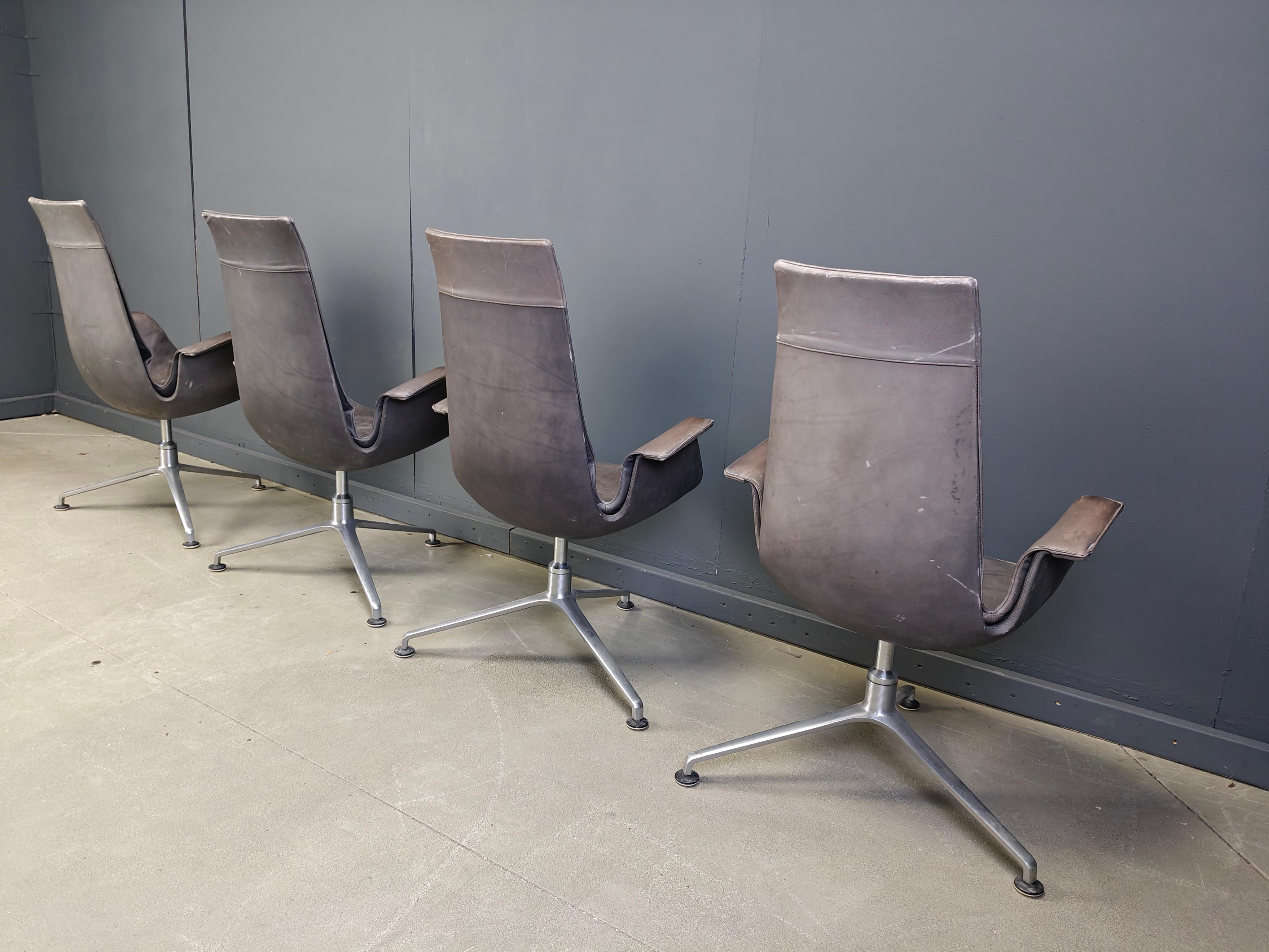 Fk 6725 Chairs by Preben Fabricius & Jørgen Kastholm for Walter Knoll, 1960s In Good Condition For Sale In Leuven, Vlaams Gewest