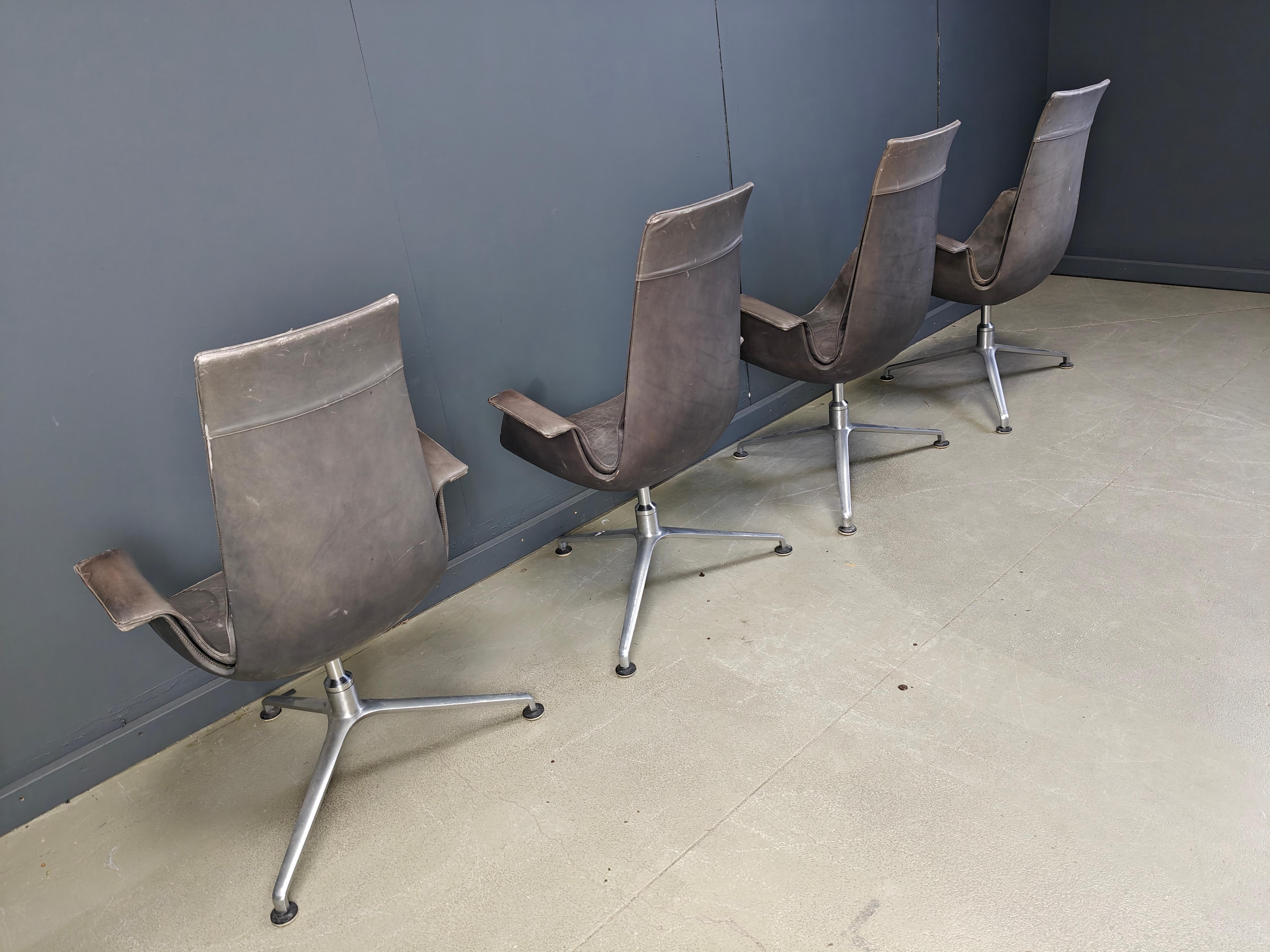 Mid-20th Century Fk 6725 Chairs by Preben Fabricius & Jørgen Kastholm for Walter Knoll, 1960s For Sale