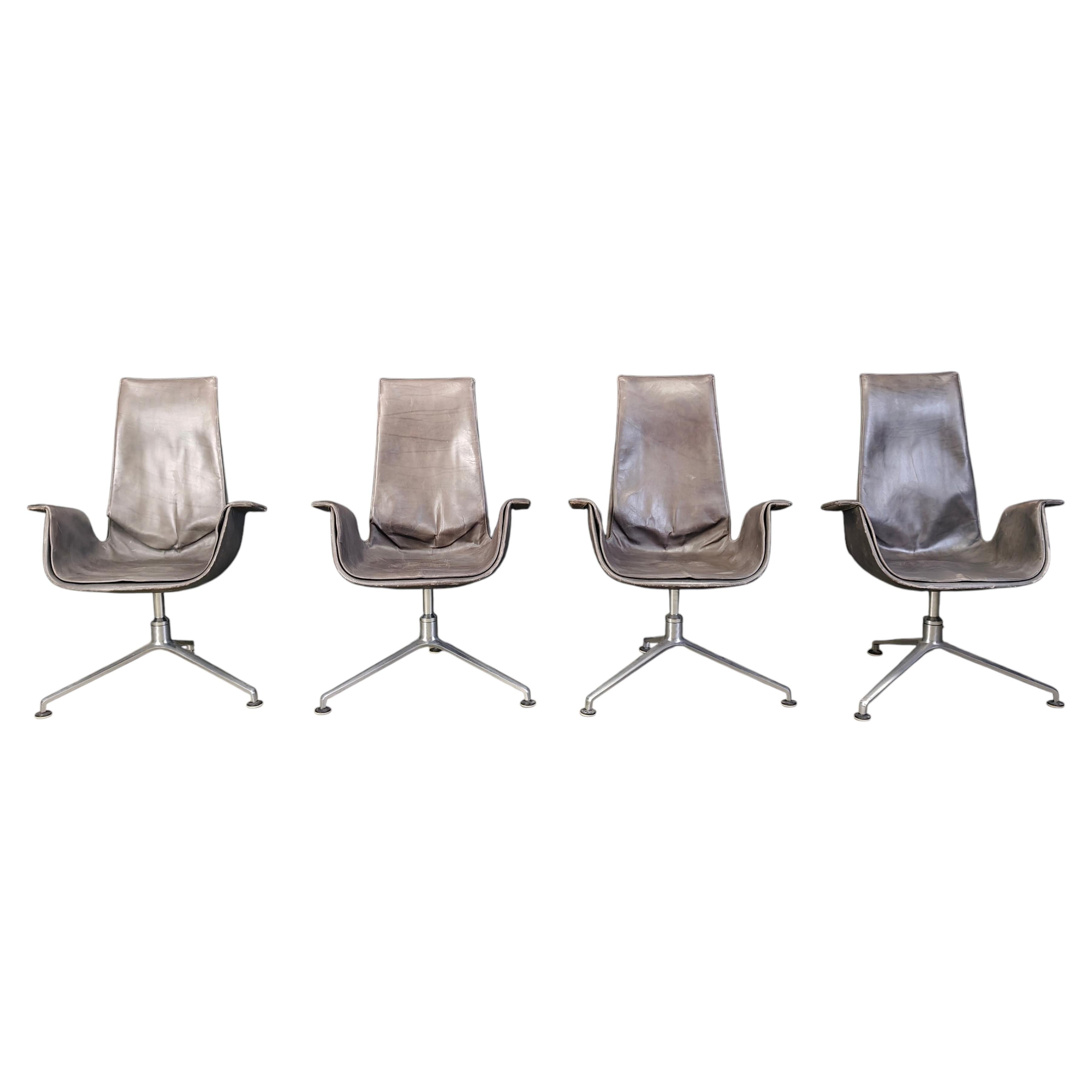 Fk 6725 Chairs by Preben Fabricius & Jørgen Kastholm for Walter Knoll, 1960s For Sale