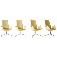 FK 6725 Fabricius & Kastholm for Kill International Tulip Chair Leather