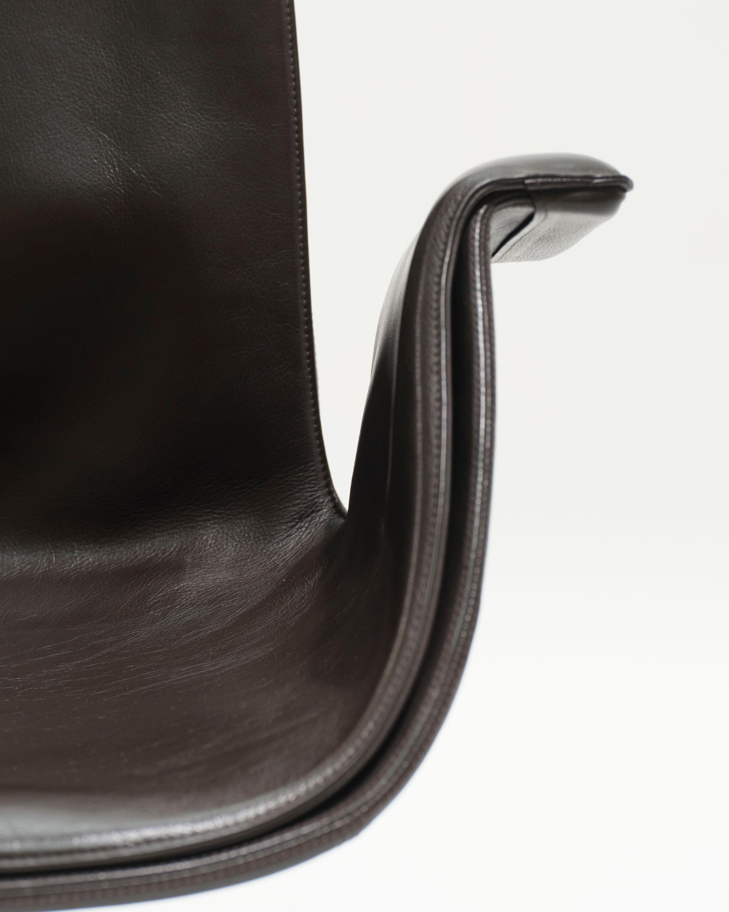 Sillones de cuero FK 6725, Knoll, Fabricius & Kastholmon, años 60 en venta 7