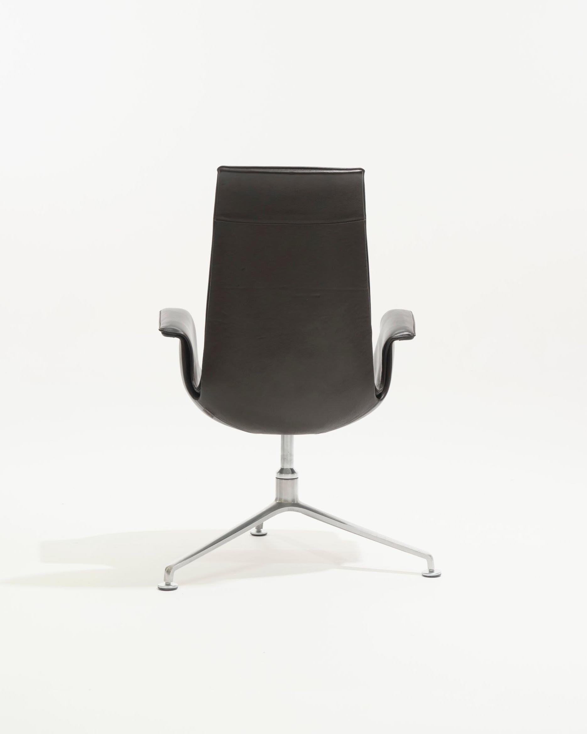 Sillones de cuero FK 6725, Knoll, Fabricius & Kastholmon, años 60 Cuero en venta