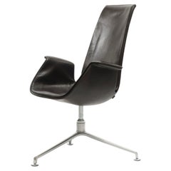 FK 6725 leather armchairs, Knoll, Fabricius & Kastholmon, 1960s