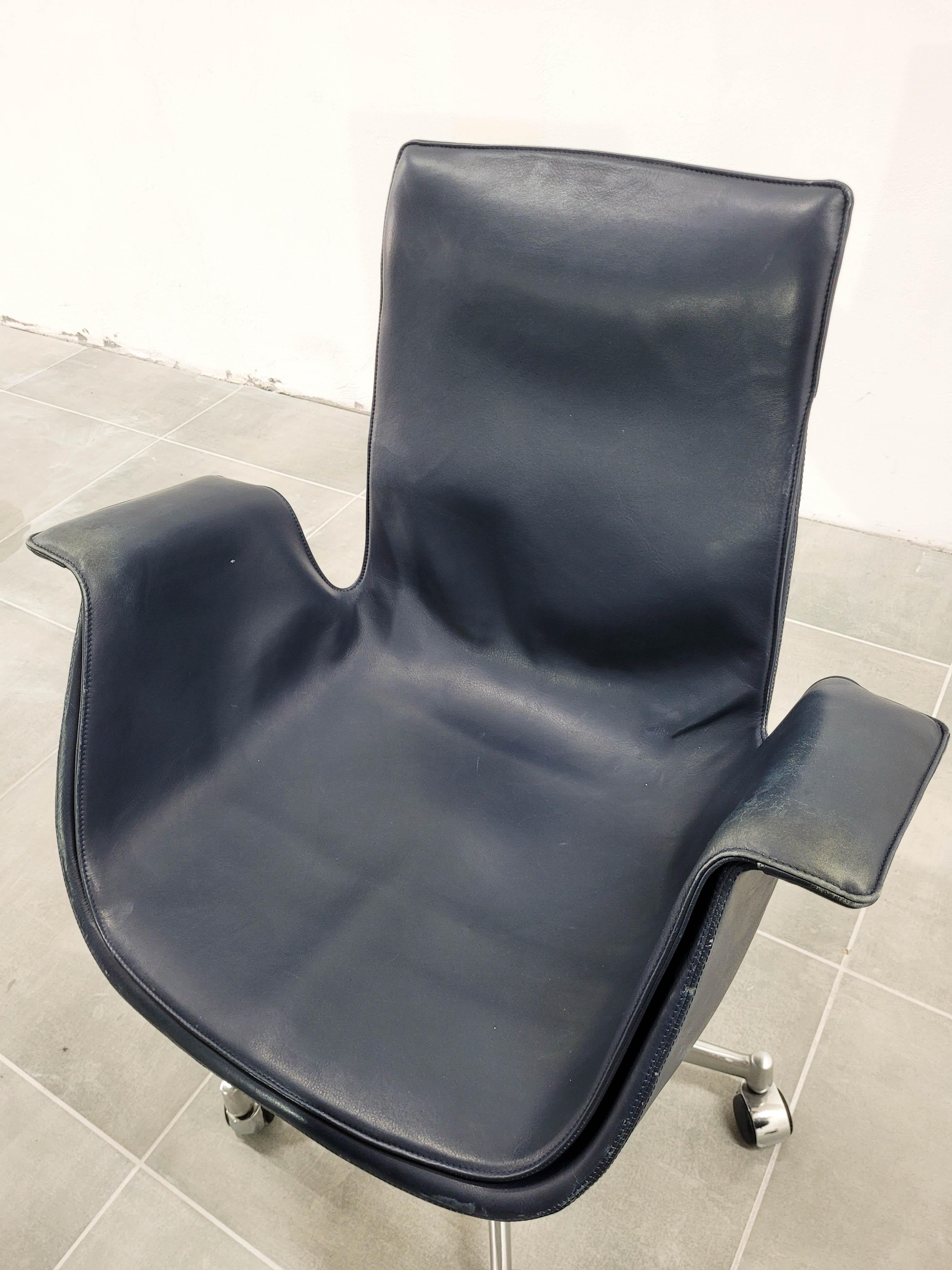 FK 6727 Tulip Office Chair Kill International, 1960s, Set of 4 In Good Condition For Sale In Radomsko, Województwo łódzkie