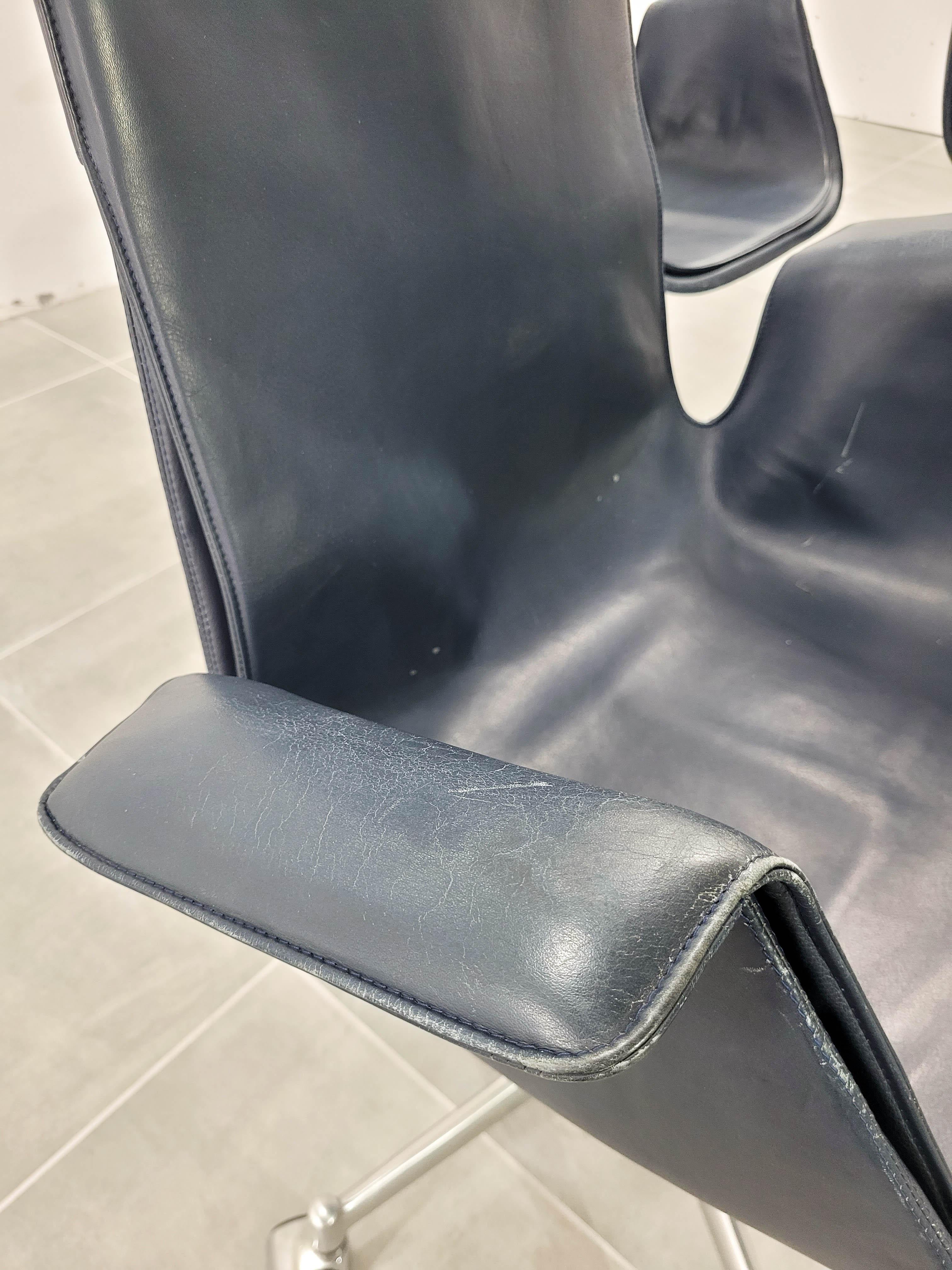 Mid-20th Century FK 6727 Tulip Office Chair Kill International, 1960s, Set of 4 For Sale