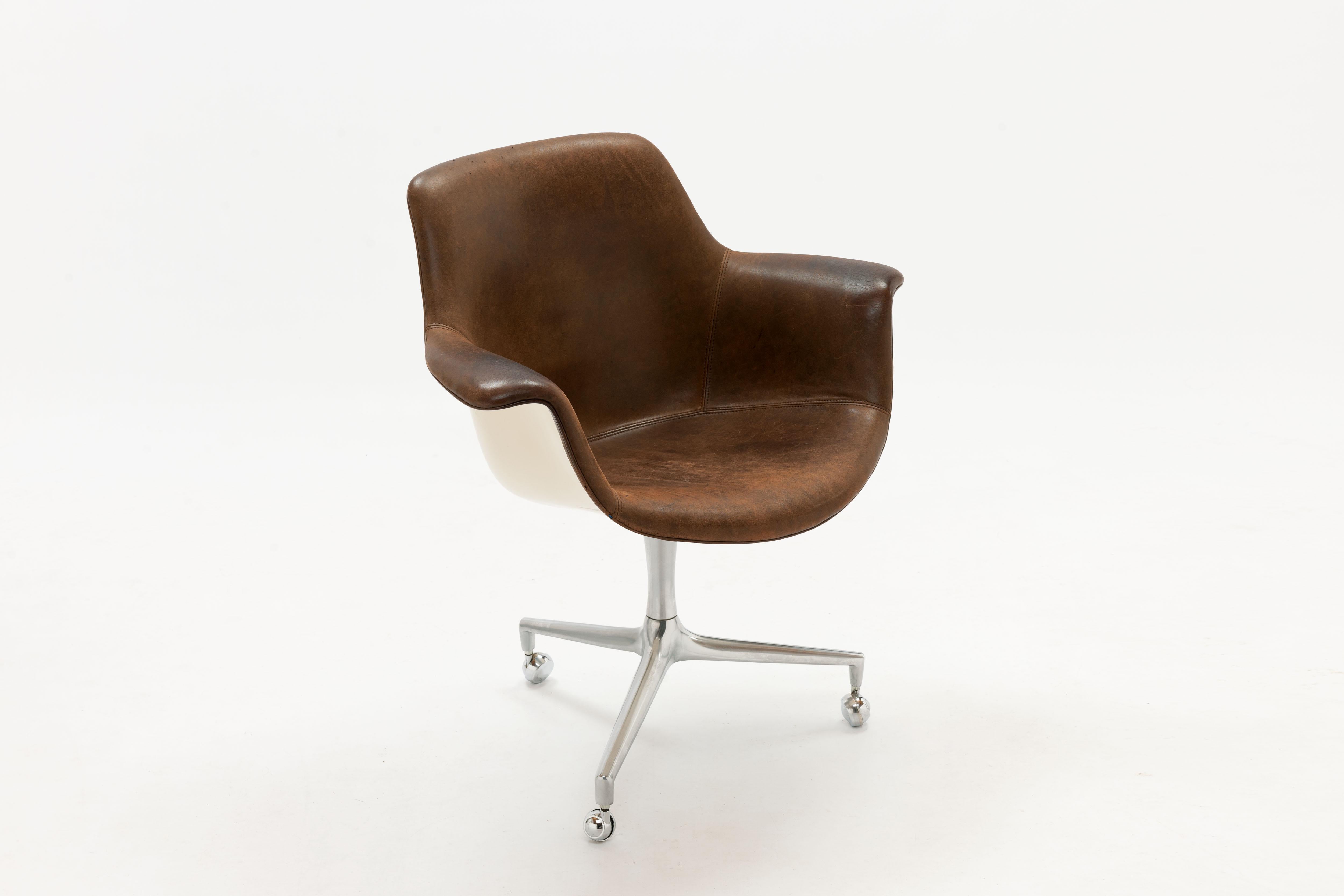 Danish FK 810 Desk Chair by Preben Fabricius and Jørgen Kastholm for Alfred Kill