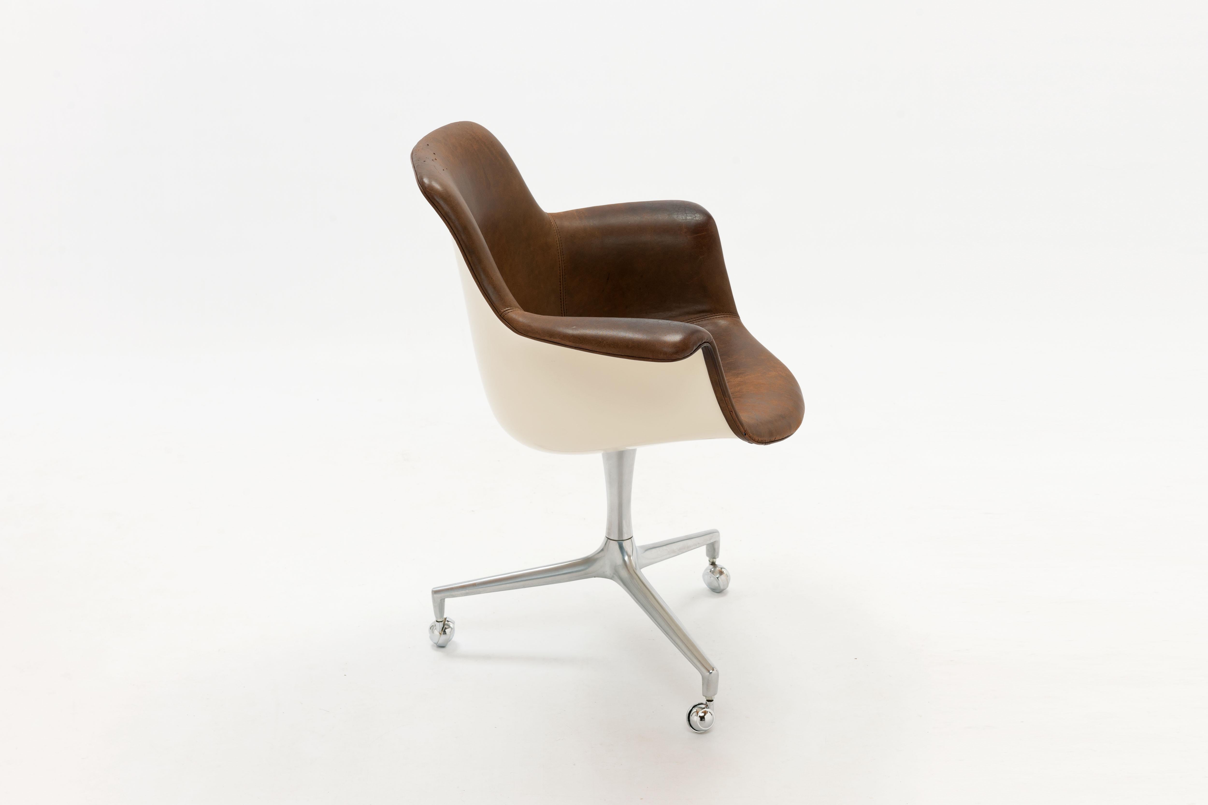 FK 810 Desk Chair by Preben Fabricius and Jørgen Kastholm for Alfred Kill In Good Condition In Utrecht, NL
