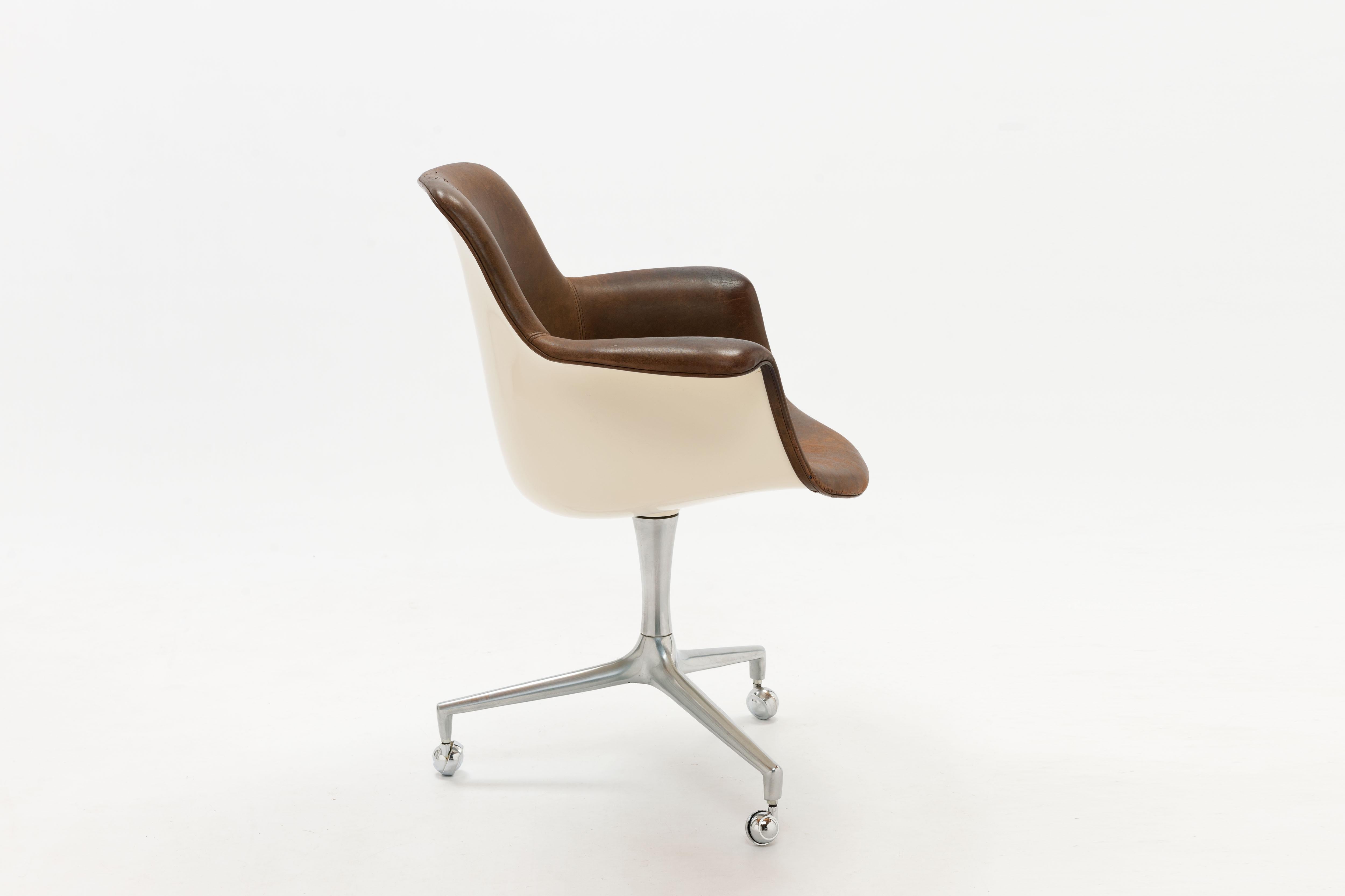 Mid-20th Century FK 810 Desk Chair by Preben Fabricius and Jørgen Kastholm for Alfred Kill