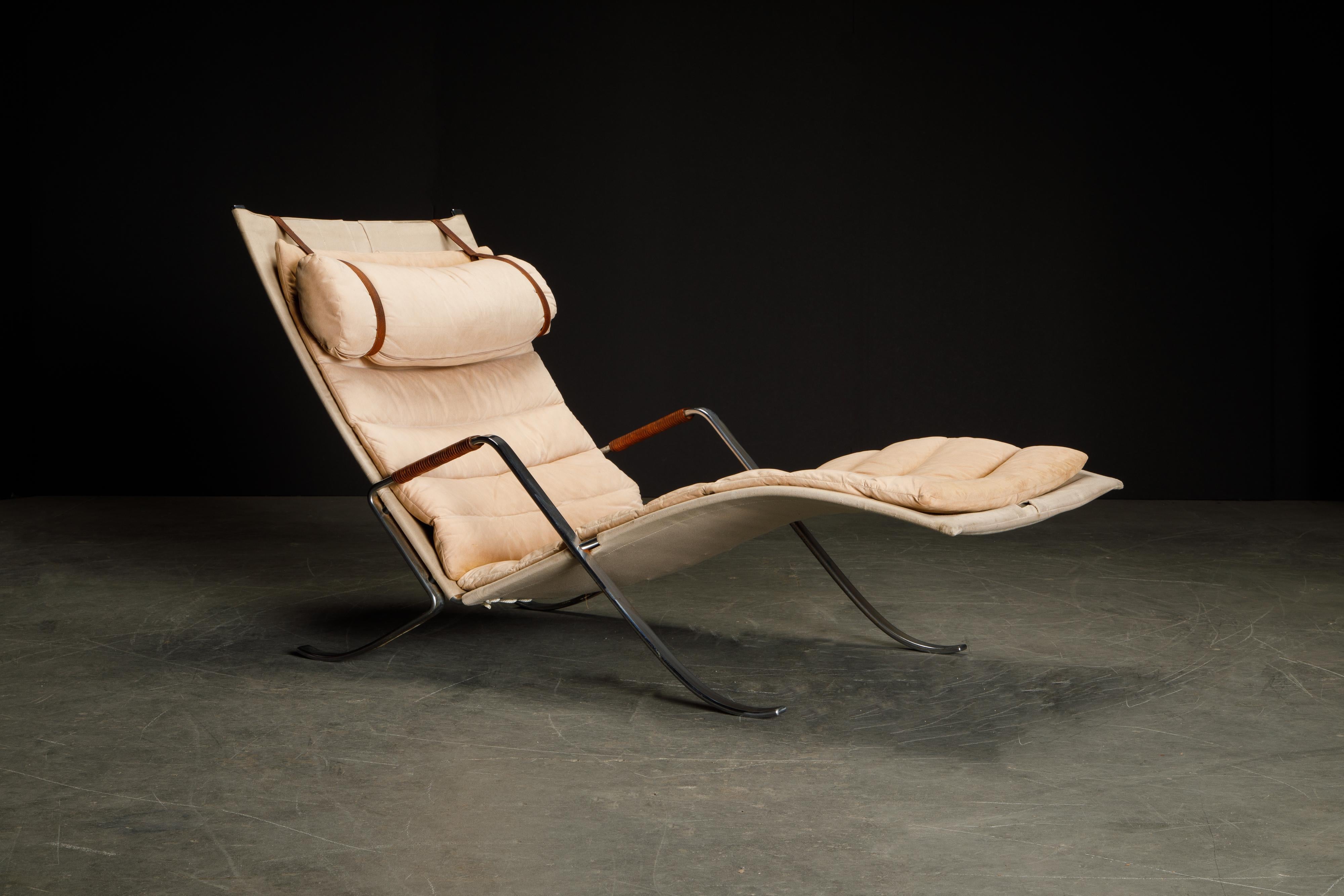 Mid-Century Modern FK-87 Grasshopper Chaise by Fabricius & Kastholm for Alfred Kill, 1960s Example