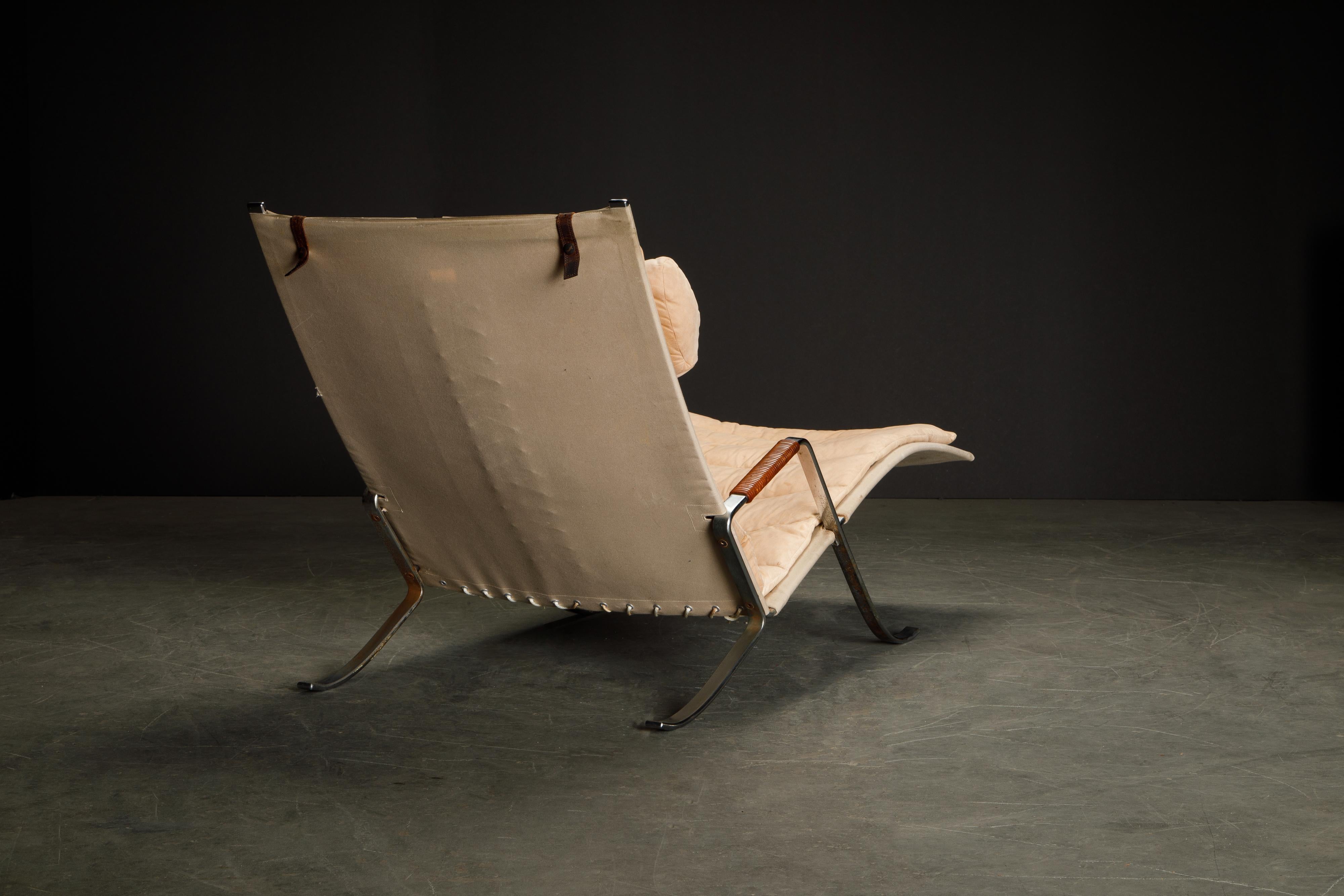 FK-87 Grasshopper Chaise by Fabricius & Kastholm for Alfred Kill, 1960s Example In Good Condition In Los Angeles, CA