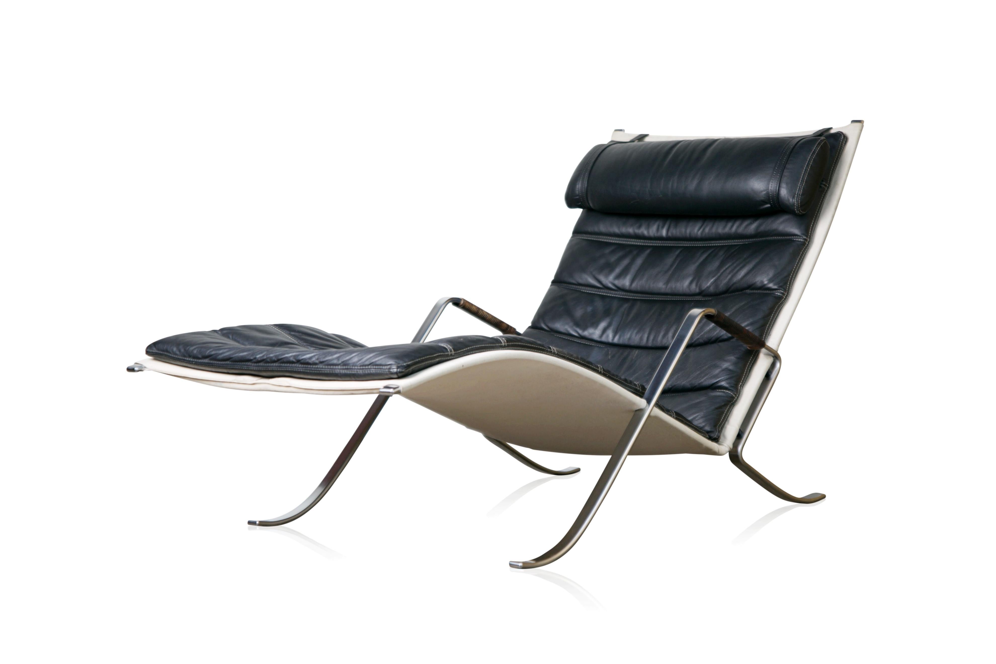 Mid-20th Century FK-87 Grasshopper Chaise by Fabricius & Kastholm for Alfred Kill, circa 1960