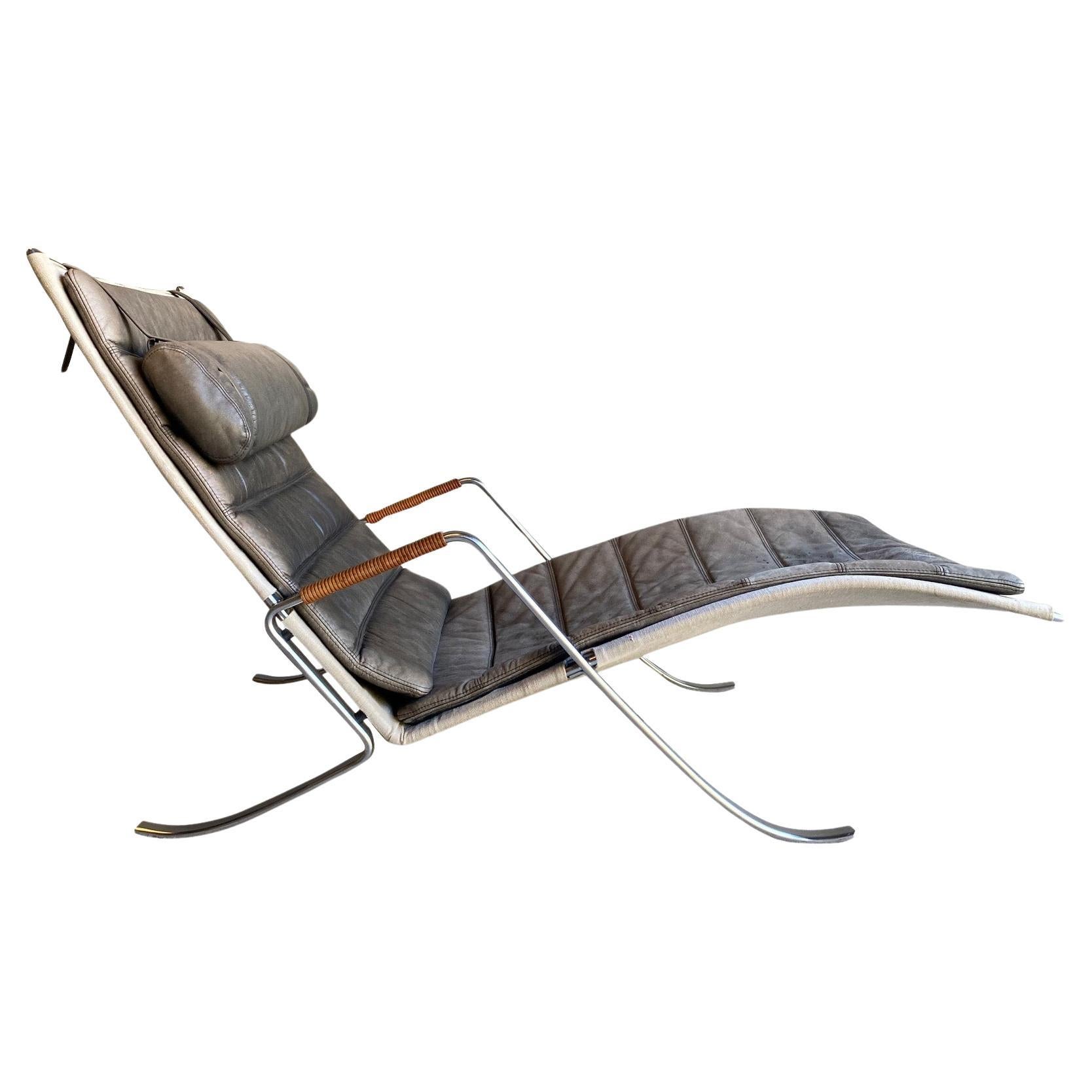 FK-87 Grasshopper Chaise by Fabricius & Kastholm for Alfred Kill, Germany, 1960s For Sale