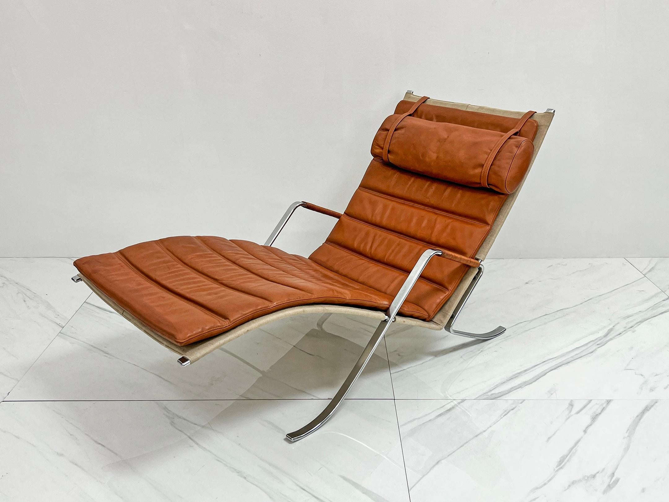 FK-87 Grasshopper Chaise Lounge by Fabricius & Kastholm for Alfred Kill, 1960s  For Sale 6