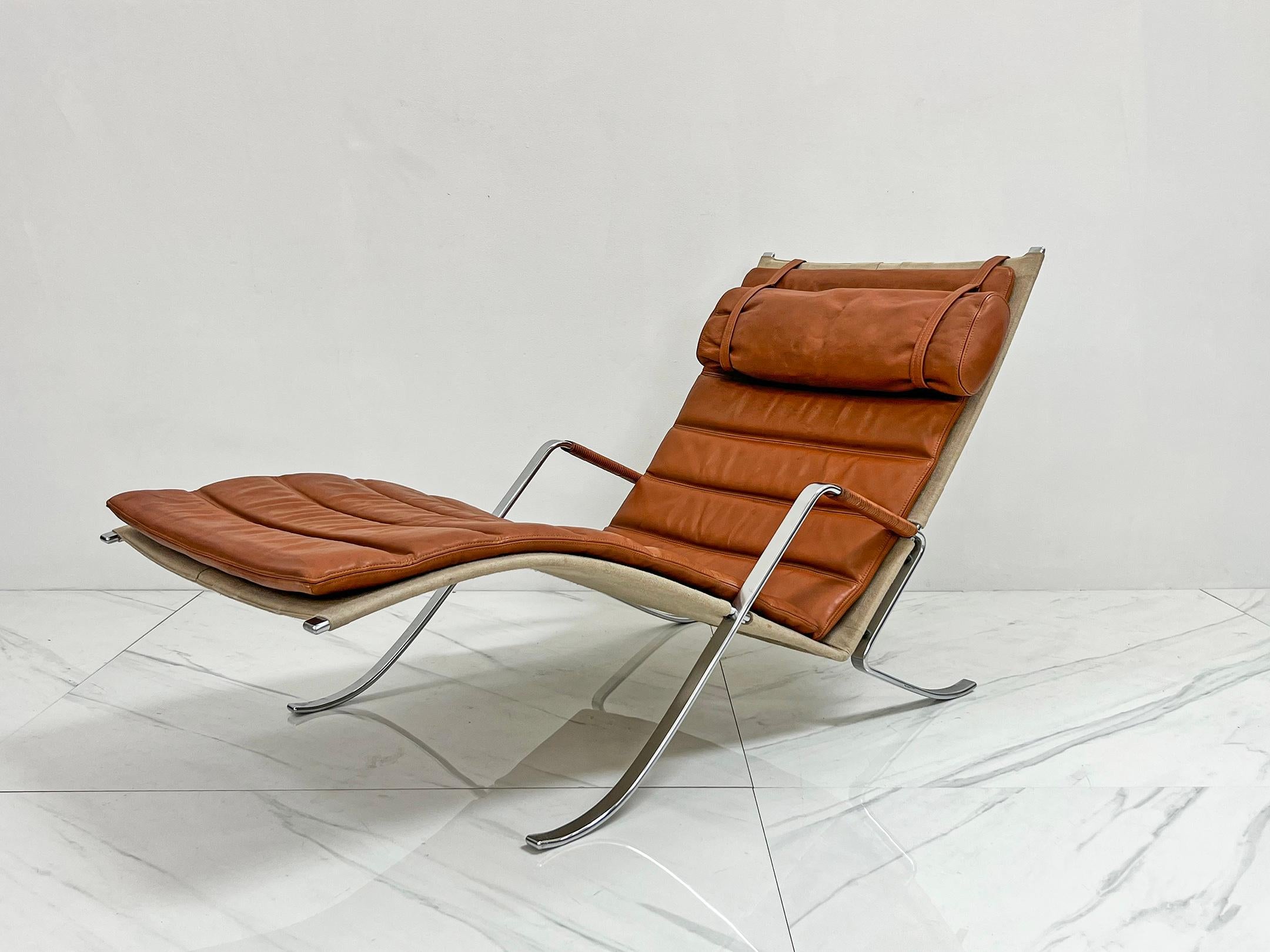 FK-87 Grasshopper Chaise Lounge by Fabricius & Kastholm for Alfred Kill, 1960s  For Sale 7