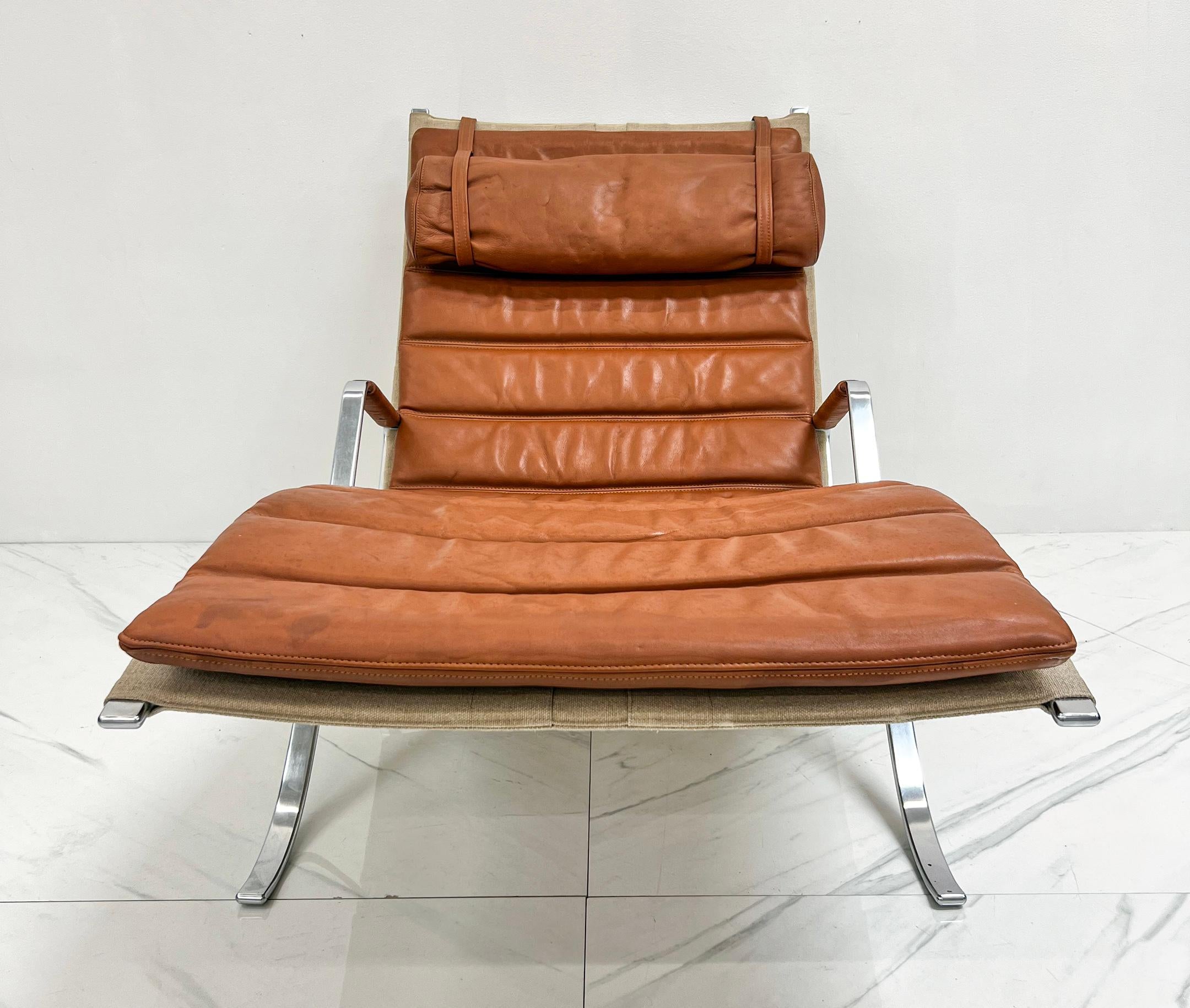 Mid-20th Century FK-87 Grasshopper Chaise Lounge by Fabricius & Kastholm for Alfred Kill, 1960s  For Sale