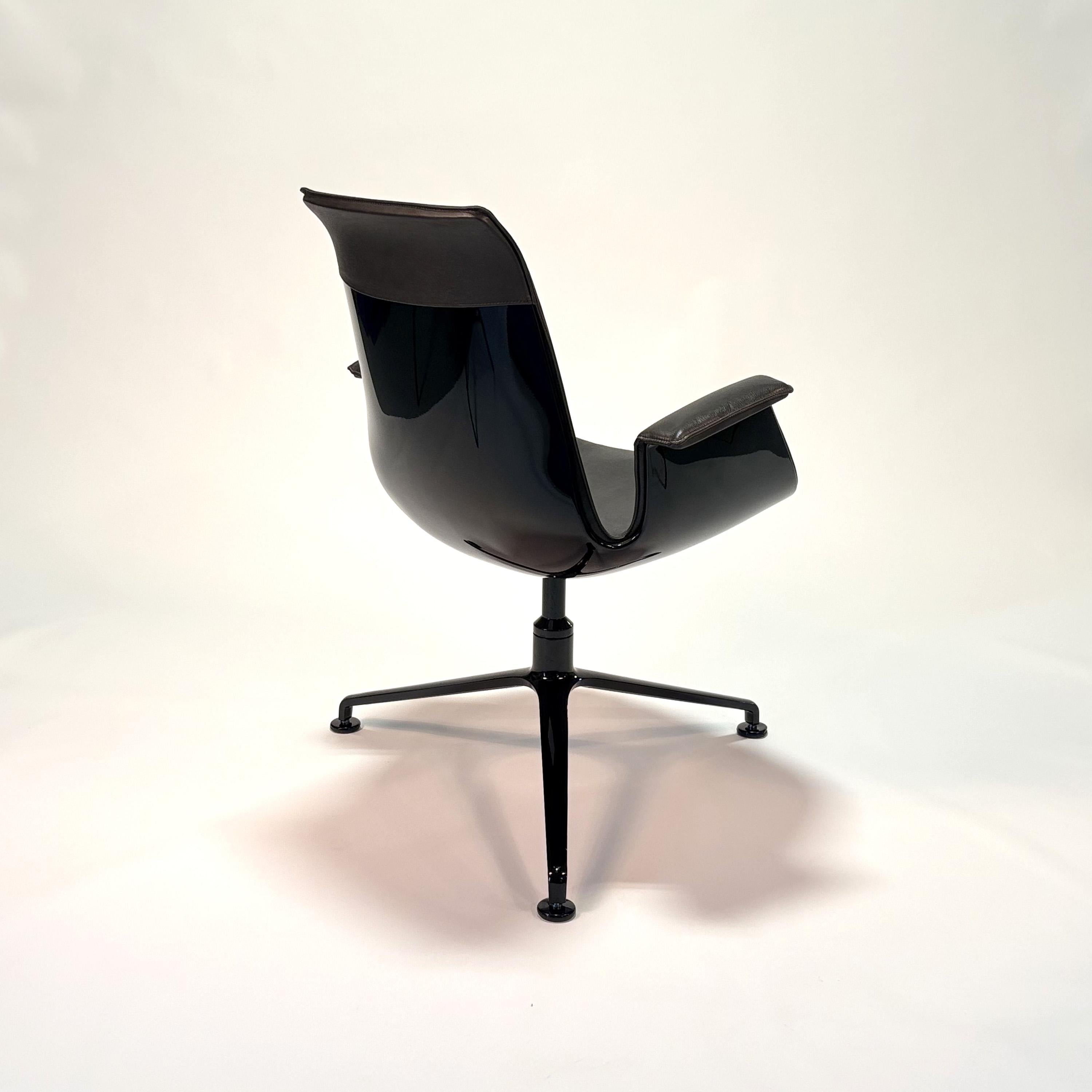 Milieu du XXe siècle Chaise FK Mod. 6729 (dossier bas) par Preben Fabricius & Jørgen Kastholm en vente