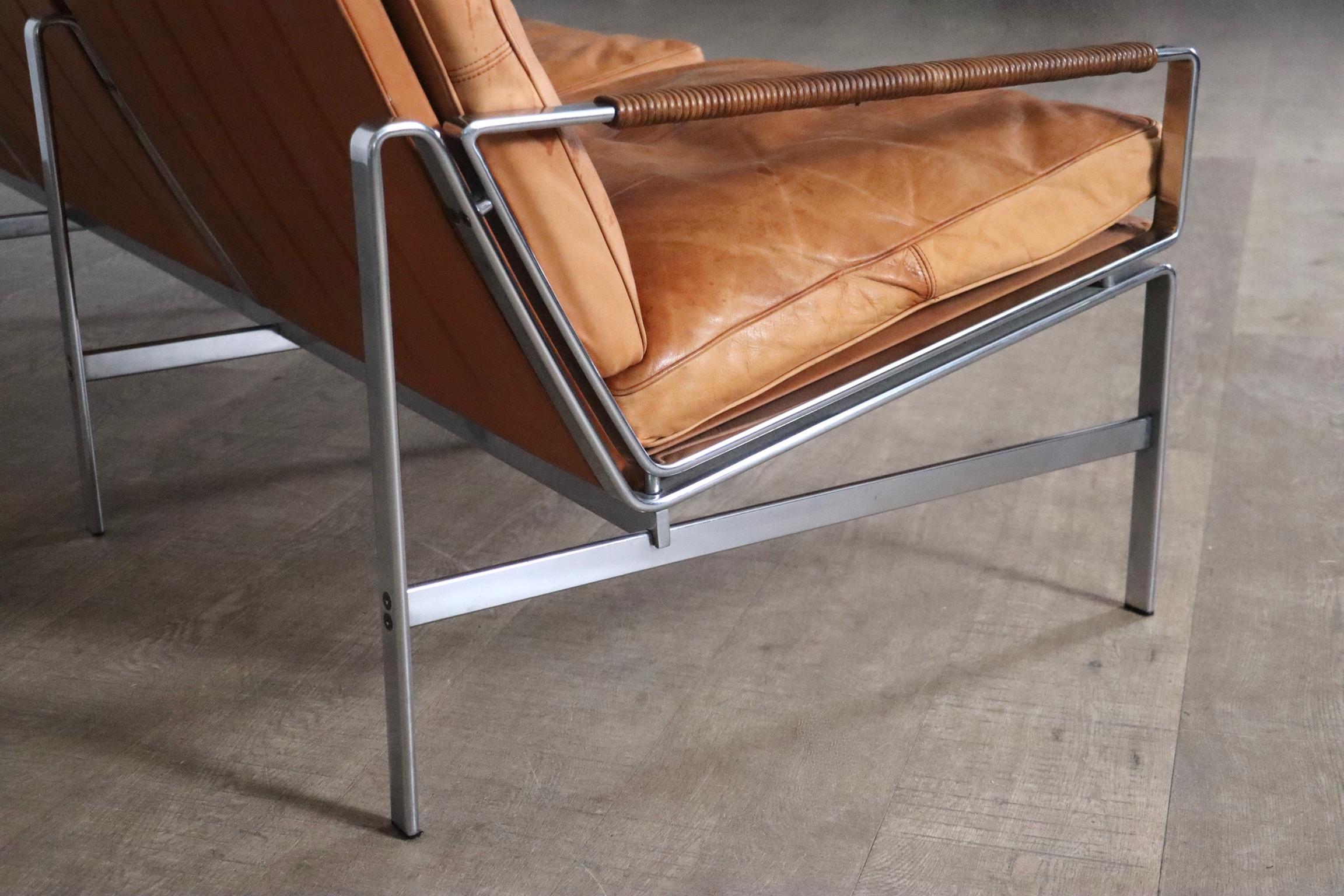 Metal FK6720 Thee Seater Sofa By Fabricius & Kastholm For Kill International 1960s