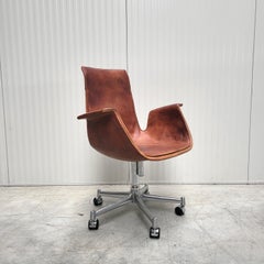 FK6725 Bird Tulip Chair Cognac by Fabricius & Kastholm Alfred Kill 1960s