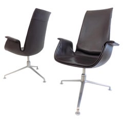 FK6725 Tulip Lounge Chair Pair by Preben Fabricius&Jørgen Kastholm for W.Knoll