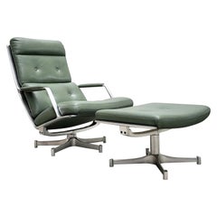 FK85 Silla de salón y otomana de Fabricius & Kastholm Kill International Años 60