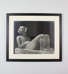 F.L. Kenett, Original Vintage Photograph, "Mayan Sculpture", 1950s