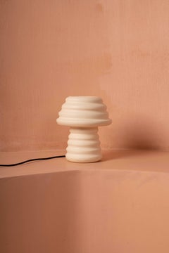 Flab Clay Table Lamp by Harshita Jhamtani Designs
