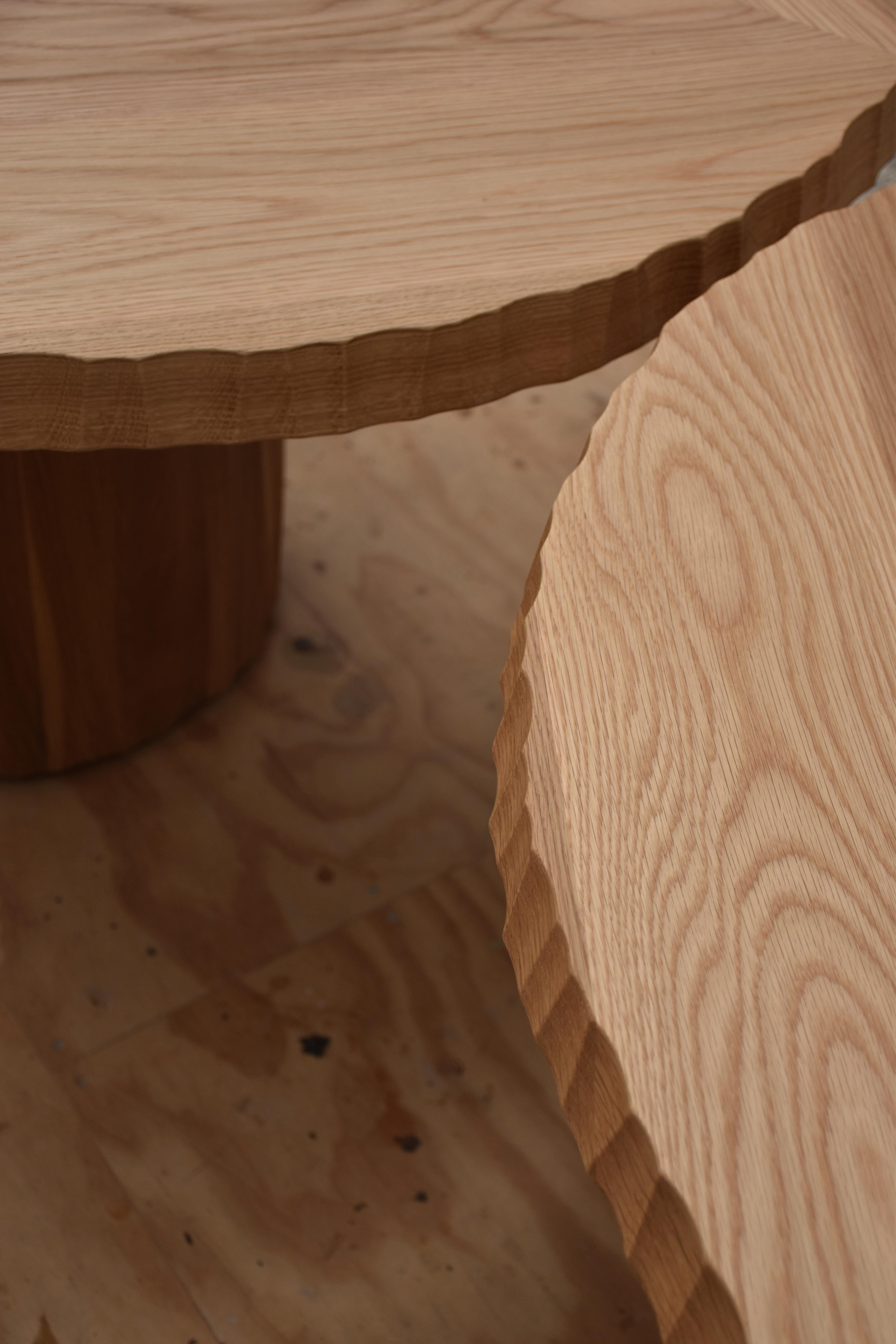 Oak Flack Oval Dining Table by Daniel Poole For Sale