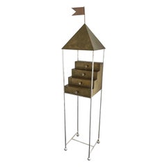 Meuble de rangement en laiton Ugo La Pietra pour Banci Firenze, Italie, années 1980