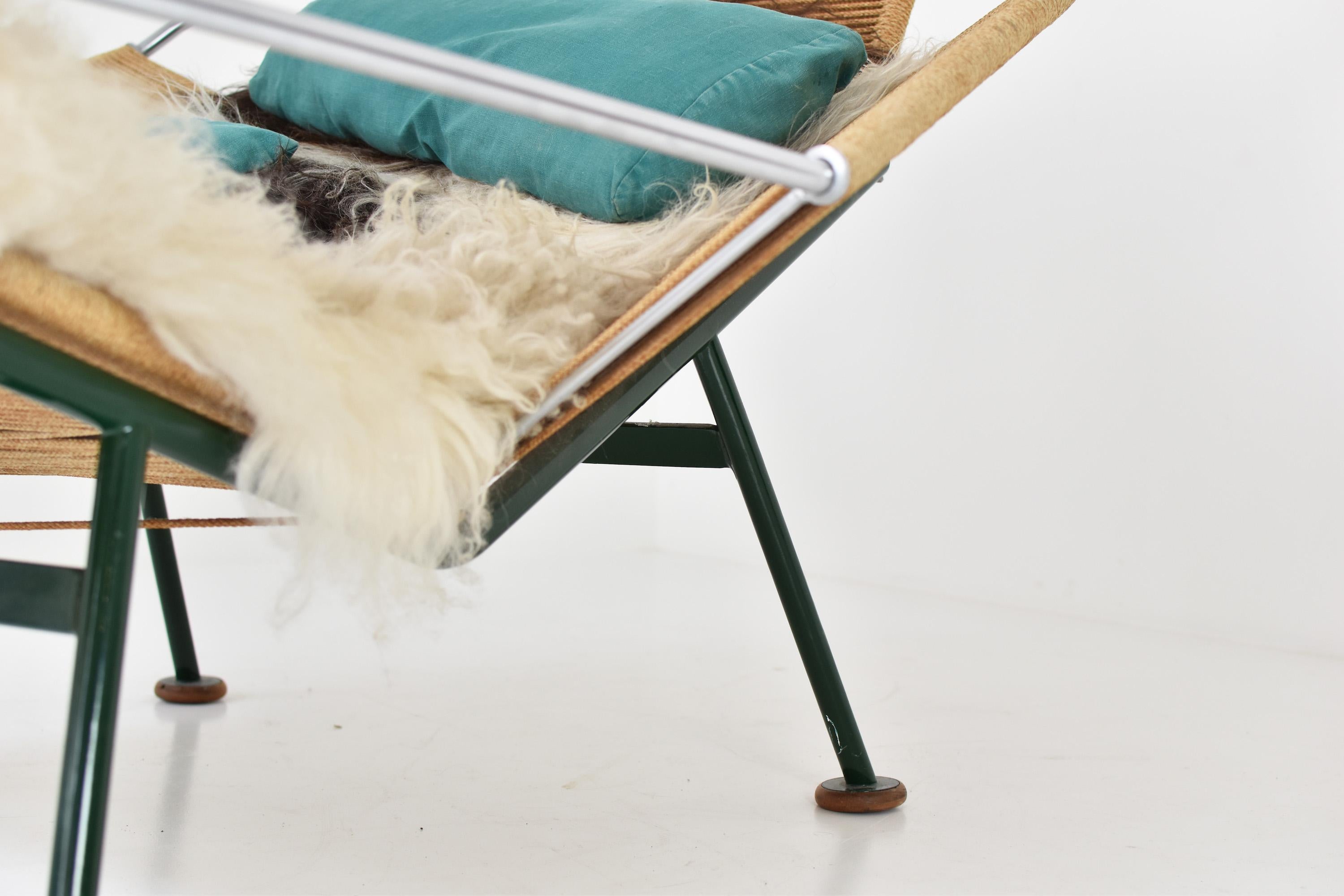 Danish Flag Halyard GE225 Easy Chair by Hans J. Wegner for GETAMA, Denmark, 1950s