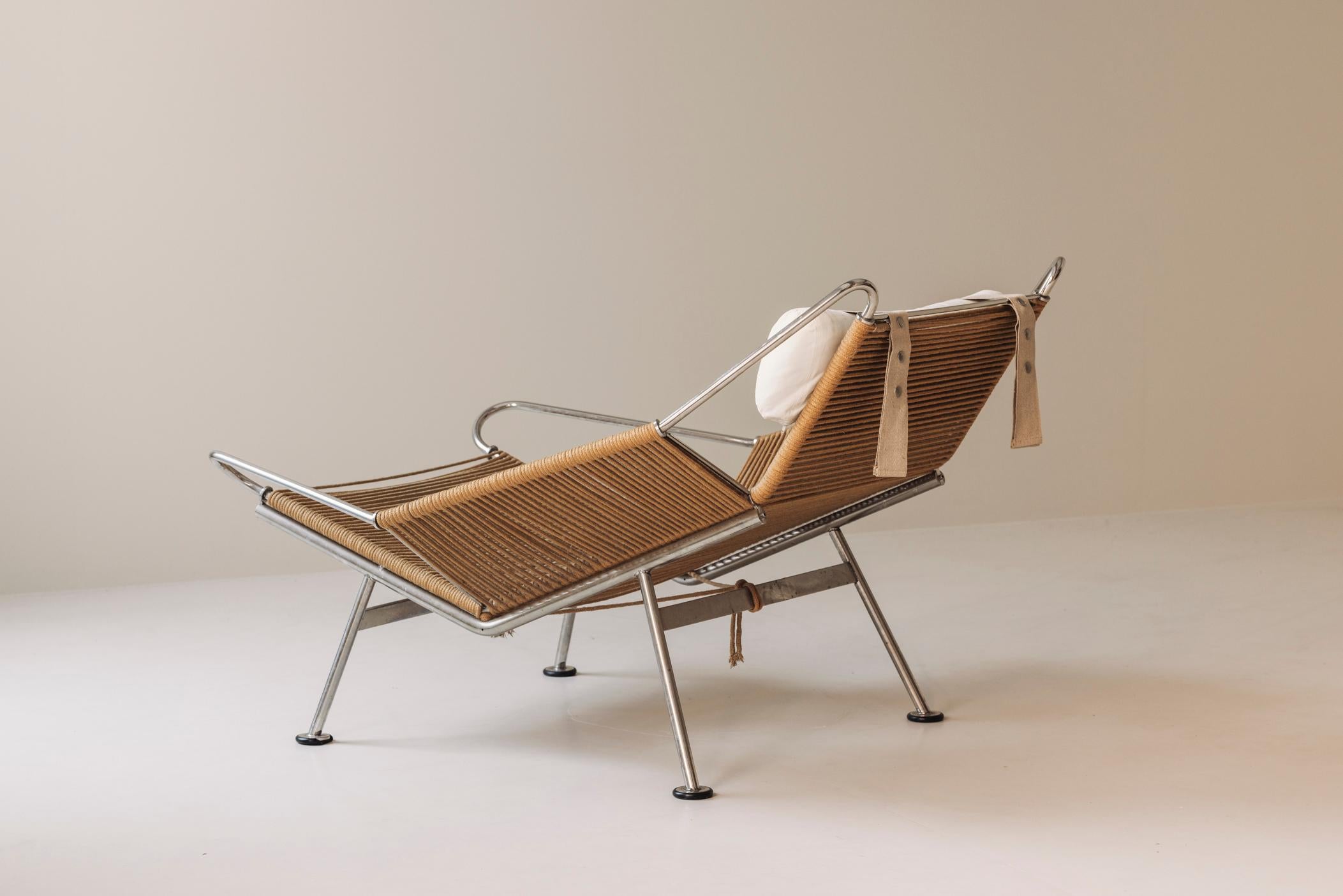 Chaise longue Flag Halyard de Hans Wegner pour PP Møbler, 2002 en vente 3