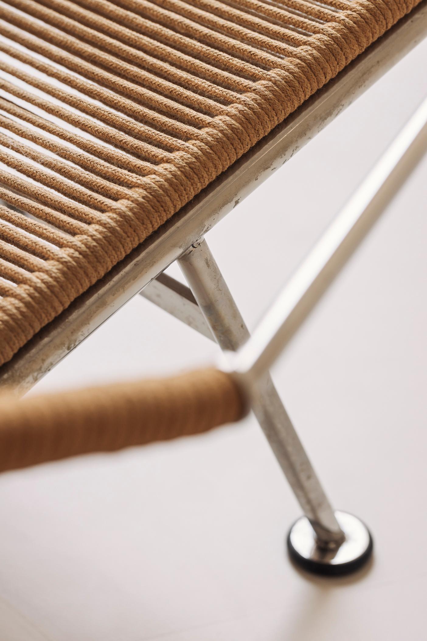 Chaise longue Flag Halyard de Hans Wegner pour PP Møbler, 2002 en vente 11