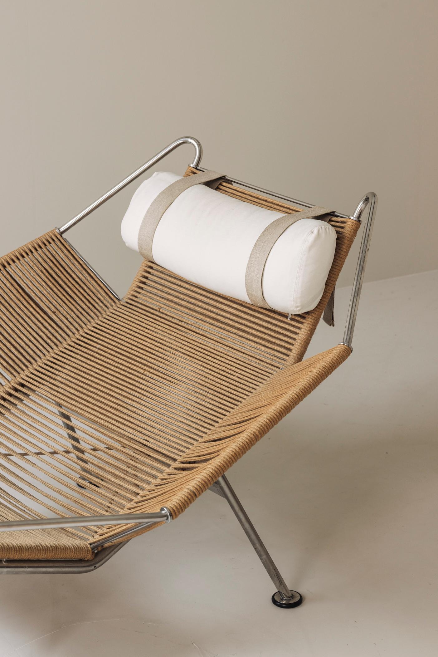 Danois Chaise longue Flag Halyard de Hans Wegner pour PP Møbler, 2002 en vente