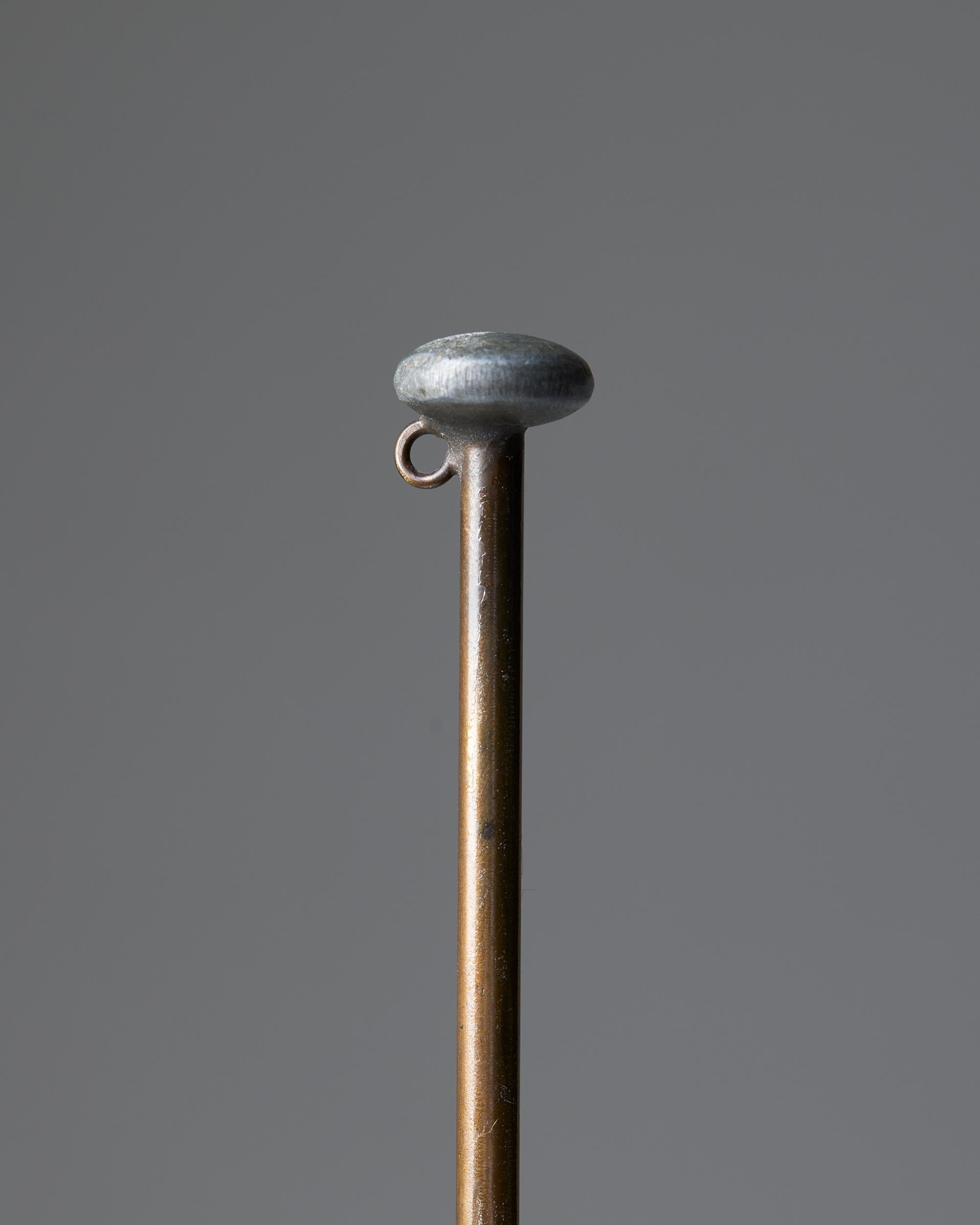 Flag stand, anonymous, for Stjärn Metall, Sweden, 1930s For Sale 1