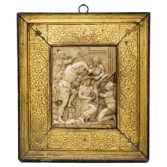 flagellazione, rilievo in Alabastro, Manifattura di Malines XVII secolo