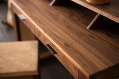Flagg Desk Walnut Writing Desk or Home Office Computer Desk by Alabama Sawyer