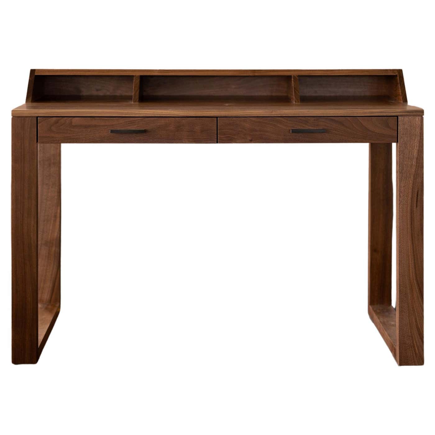 Flagg Desk Walnut Writing Desk or Home Office Computer Desk by Alabama ...