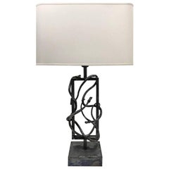 Flair Edition Brutalist Steel Snake Table Lamp