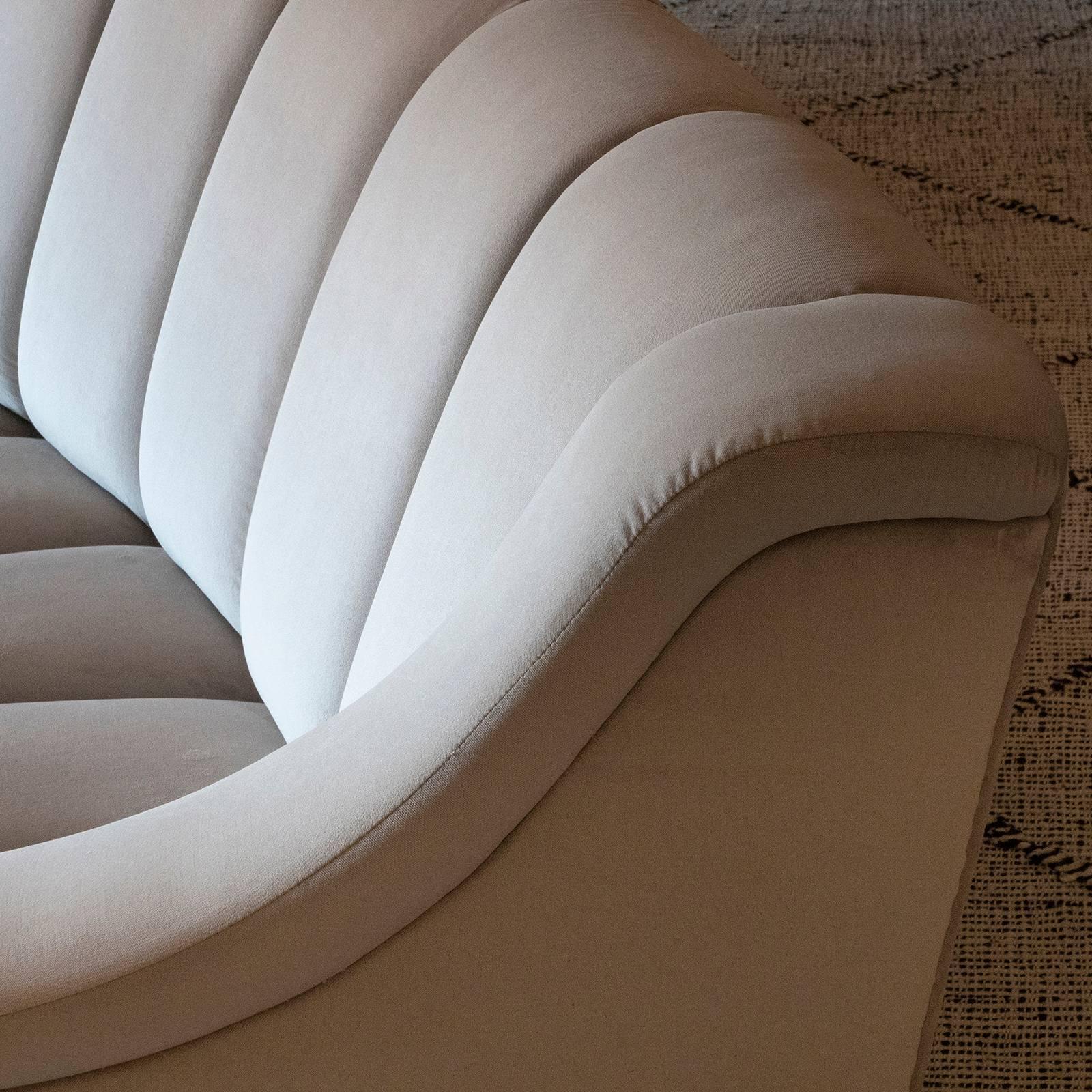 curved contemporary sofa