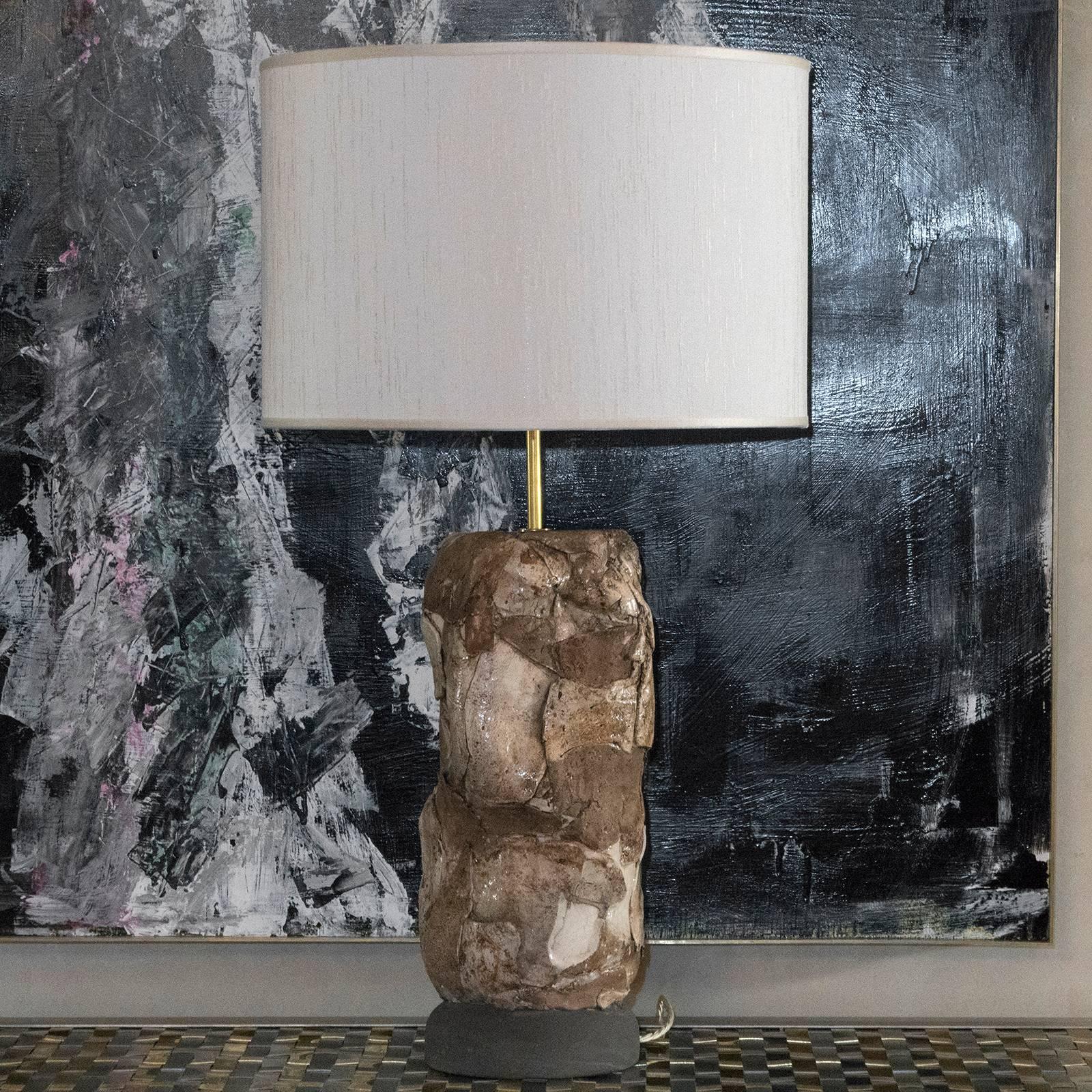 Flair Edition Glazed Ceramic Lamp In Excellent Condition For Sale In Firenze, IT
