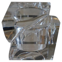 Flair Edition Small Decorative Box in Clear Lucite, Italy, 2021