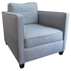 Flair Home Collection Custom Roma Chair in Grey Flannel