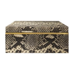 Flair Home Collection Small Natural Python Box