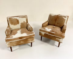 Flair Inc. Lounge Chair Restored in Brazilian Cowhide