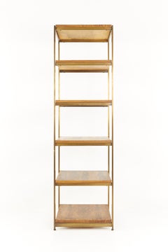 Flair Inc Mid Century Rosewood and Brass Etagere