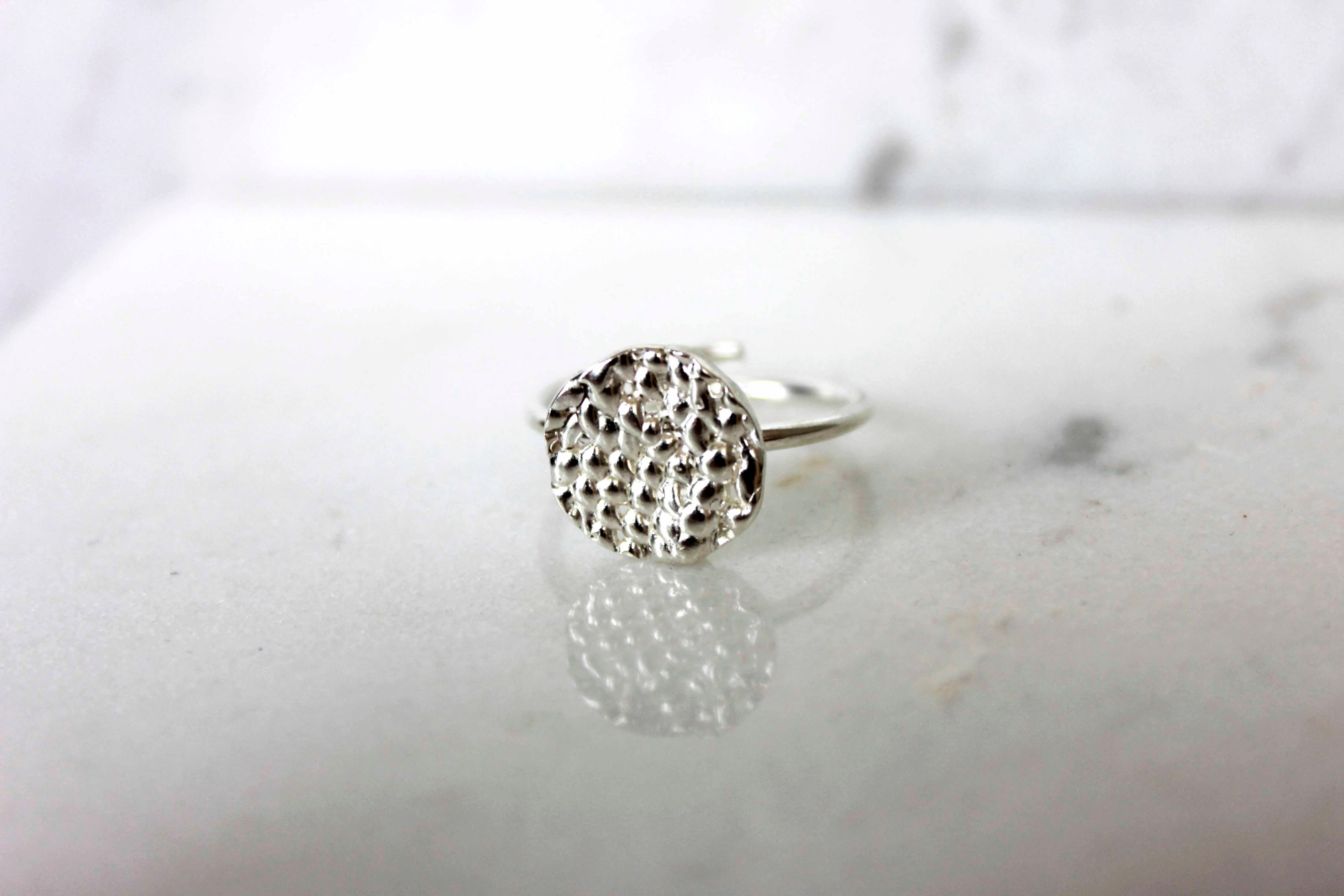 Contemporary Flakes Ring For Sale