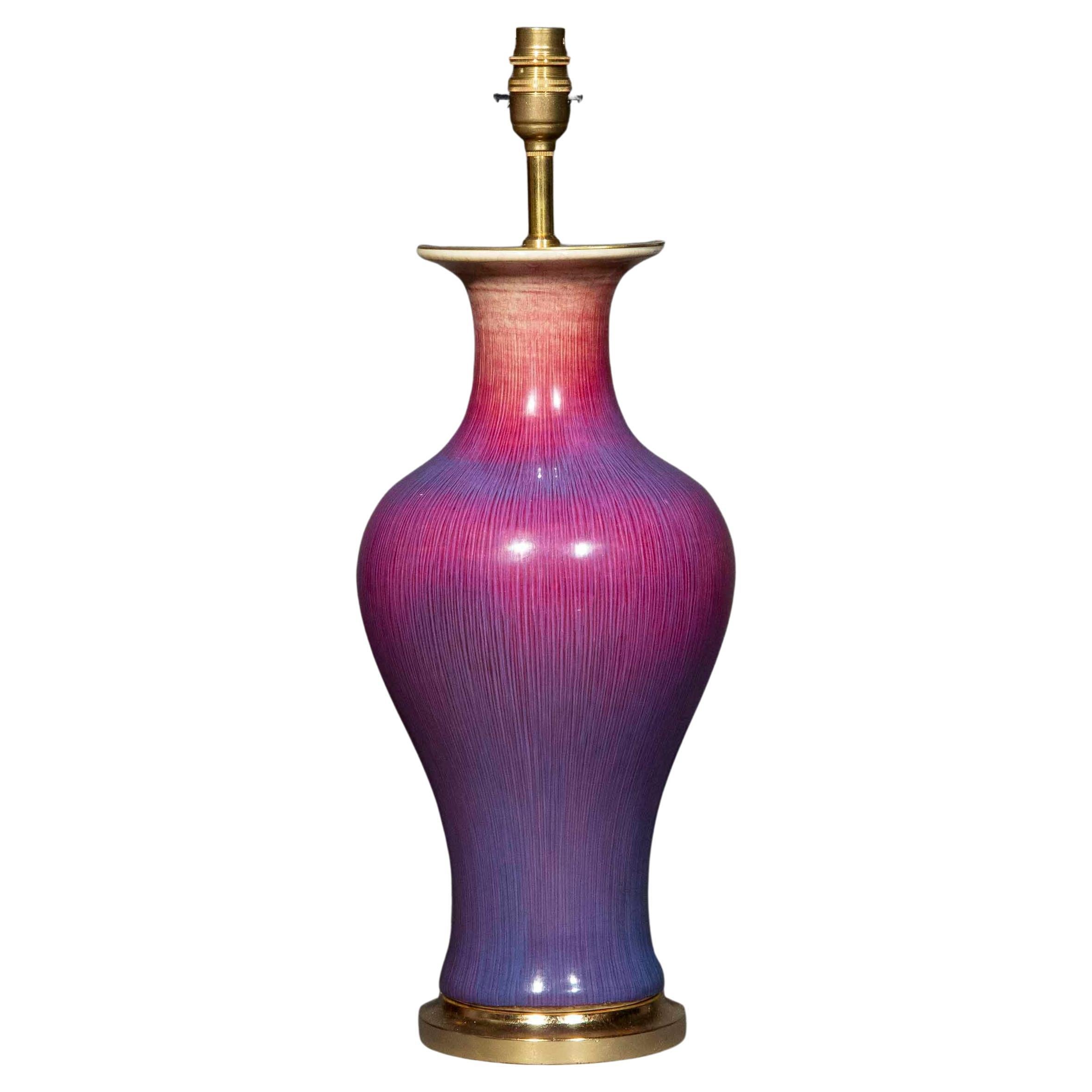 Flambé Table Lamp For Sale