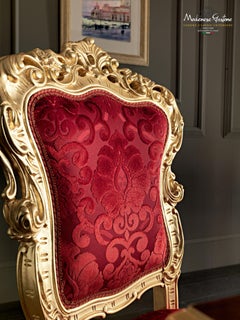 Chaise harpe baroque flamboyante par Modenese Gastone Luxury Interiors
