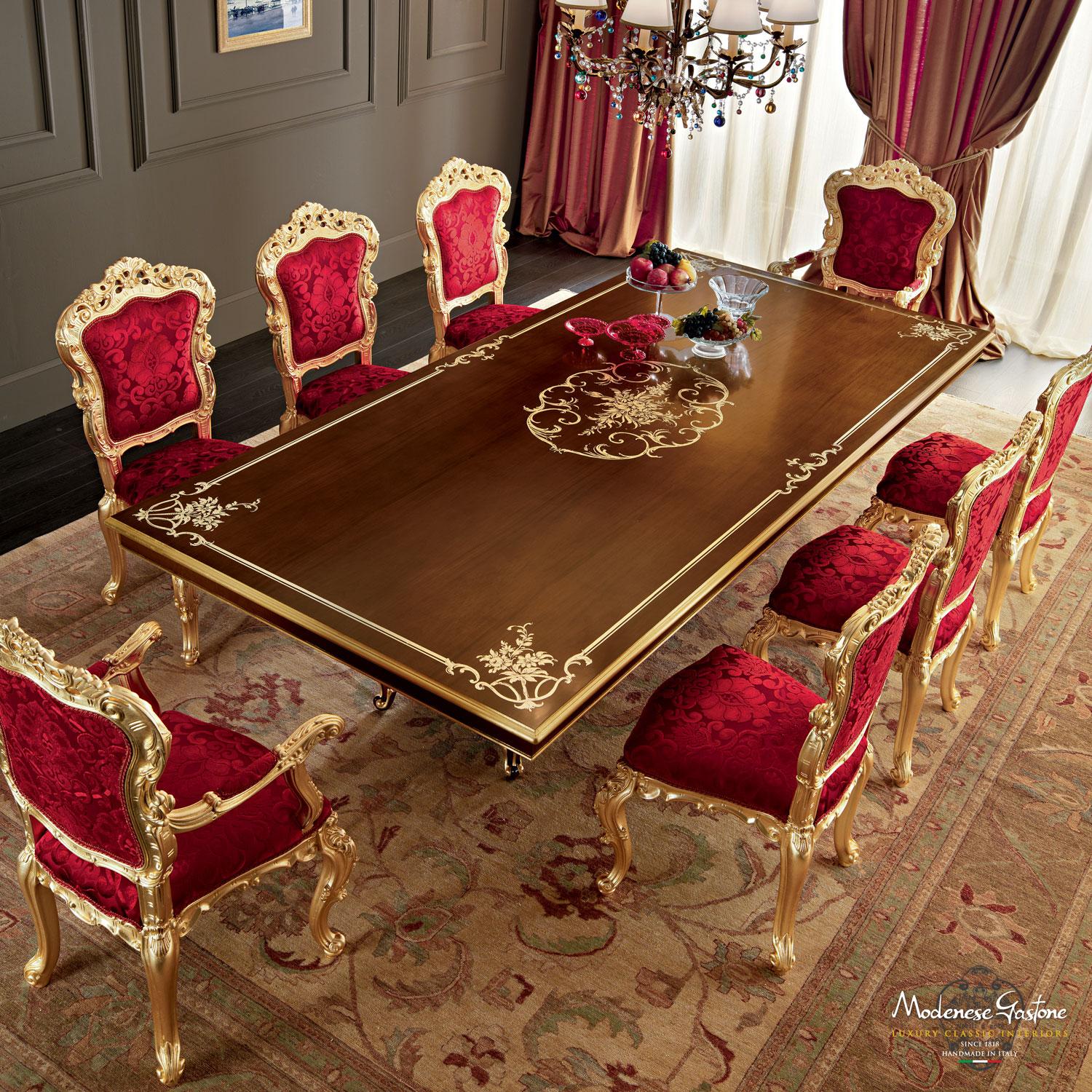 Flamboyant Barocker Harfstuhl von Modenese Gastone Luxury Interiors (Handgefertigt) im Angebot