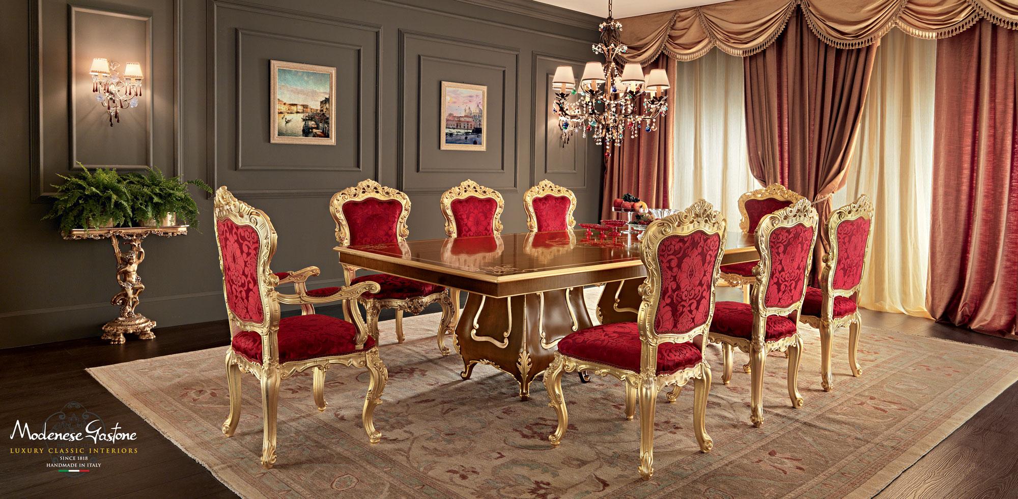 Sedia ad arpa barocca fiammeggiante con braccioli di Modenese Luxury Interiors In condizioni Nuovo in vendita a PADOVA, Italy