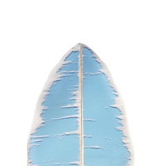 Flame Wall Sconce blue by Sabrina Landini Silvered Art Glass Handmade Italy